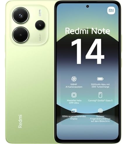 XIAOMI MI NOTE 14LIME 256GB verde (nuovo)