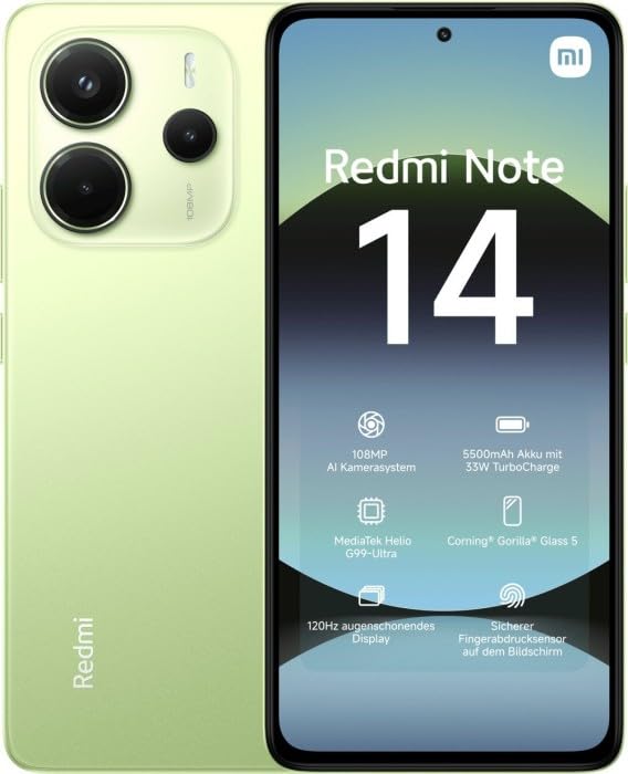 XIAOMI MI NOTE 14LIME 256GB verde (nuovo)