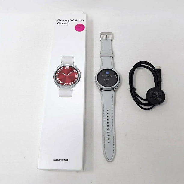 SAMSUNG GALAXY WATCH6 CLASSIC, 43MM,TOOTH, argento (nuovo)
