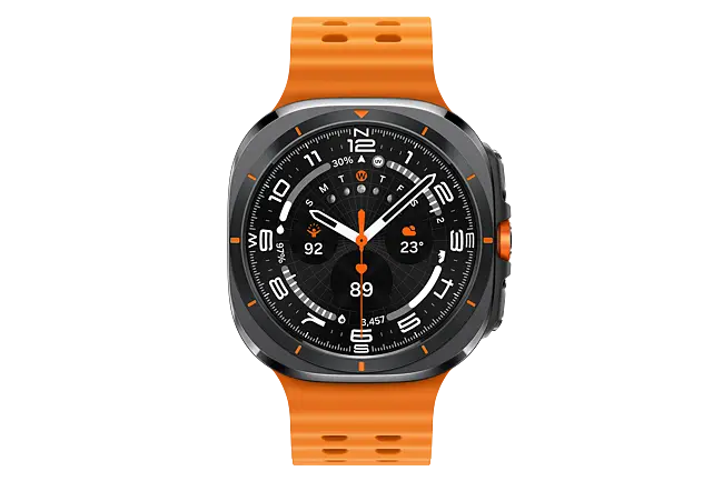 SAMSUNG GALAXY WATCH, 47MM,, ORANGE BAND, grigio (nuovo)
