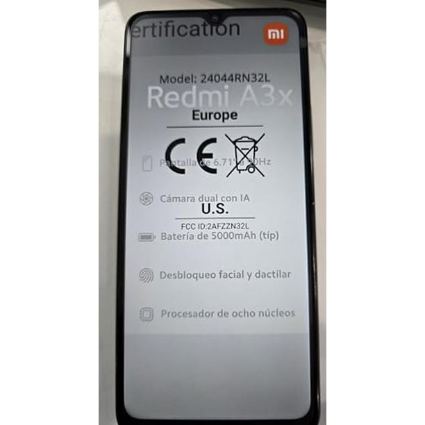 XIAOMI A3B RAM 128GB nero (nuovo)