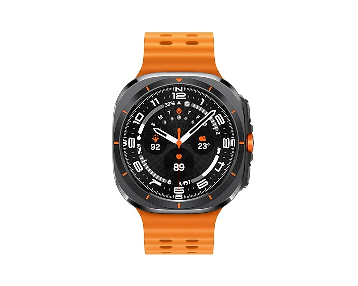 SAMSUNG GALAXY WATCH, 47MM,, ORANGE BAND, grigio (nuovo)