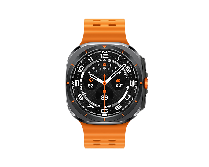 SAMSUNG GALAXY WATCH, 47MM,, ORANGE BAND, grigio (nuovo)
