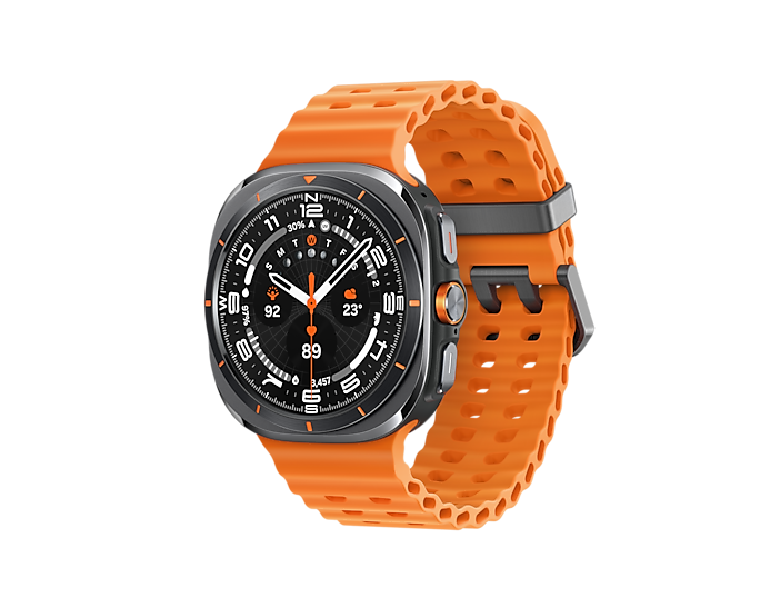 SAMSUNG GALAXY WATCH, 47MM,, ORANGE BAND, grigio (nuovo)