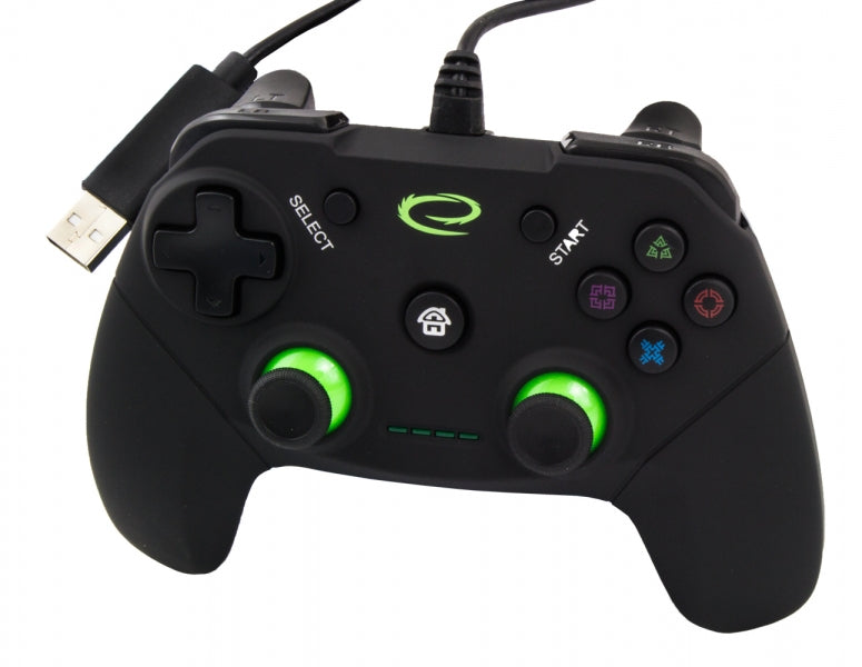 ESPERANZA VANQUISHER GGAMEPAD FOR PC/PS3 nero (nuovo)
