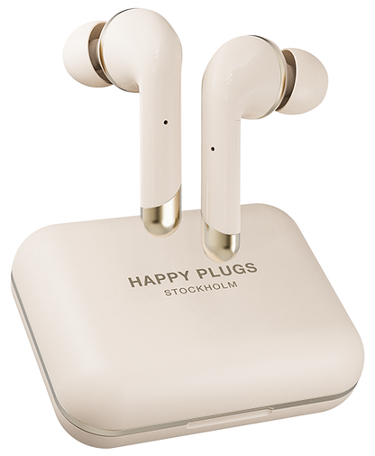 HAPPY PLUGS AIR 1 GO WIRELESS HEADPHONES bianco (nuovo)