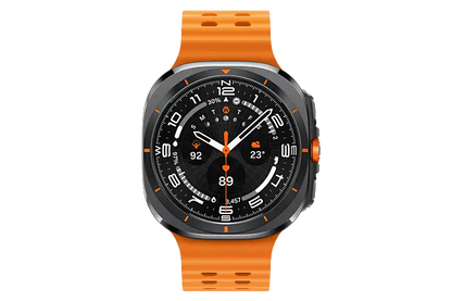 SAMSUNG GALAXY WATCH, 47MM,, ORANGE BAND, grigio (nuovo)