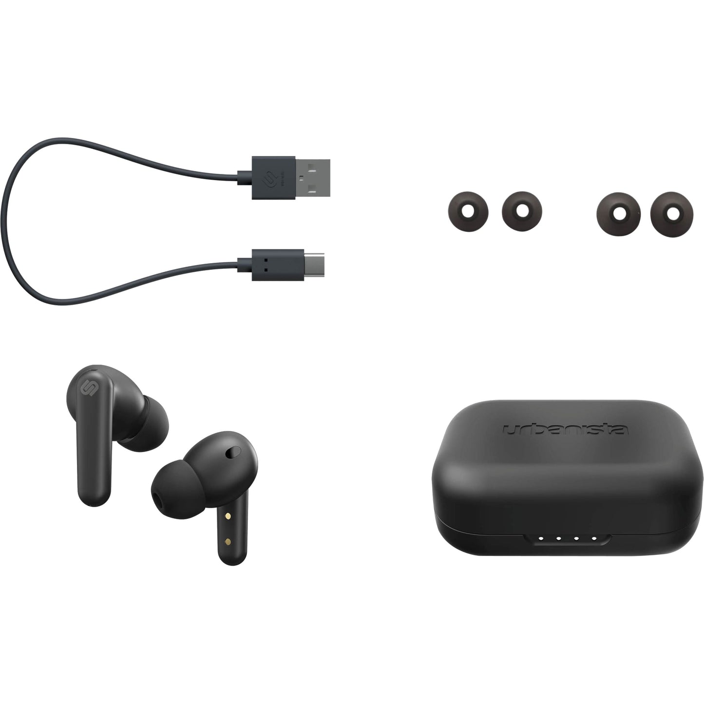MI URBANISTA LONDON EARPHONES BLACK (New)