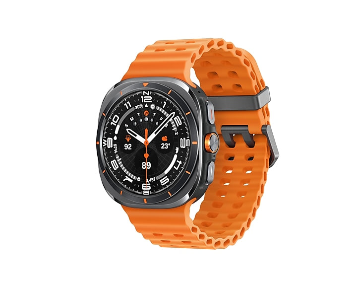 SAMSUNG GALAXY WATCH, 47MM,, ORANGE BAND, grigio (nuovo)