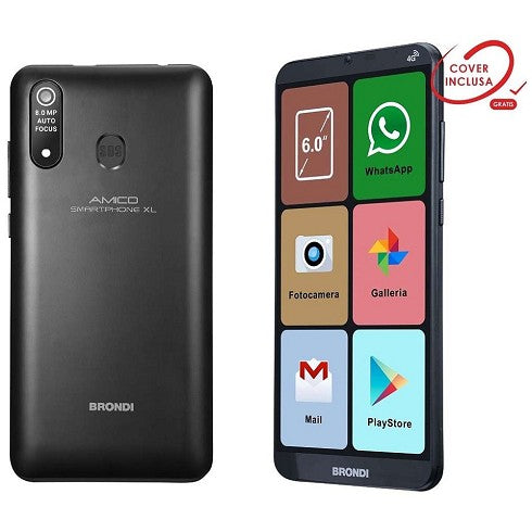 BRONDI AMICO SMARTPHONE XL nero (nuovo)