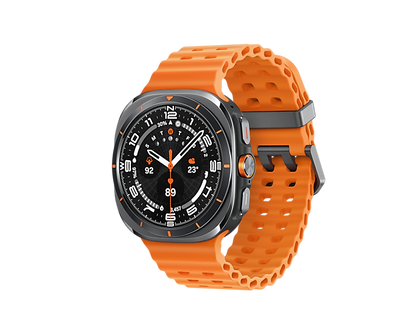 SAMSUNG GALAXY WATCH, 47MM,, ORANGE BAND, grigio (nuovo)